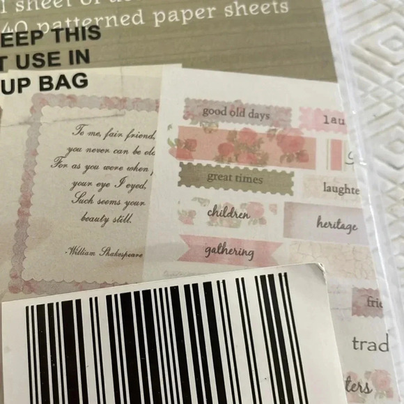 Colorbok Punch Out Pack Vintage Rose 8x8 Scrapbook Kit - Picture 6 of 7
